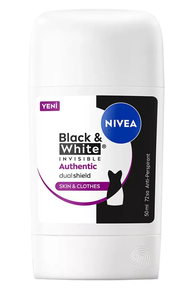Nivea Black White Authentic Kadın Stick Deodorant 50 ml