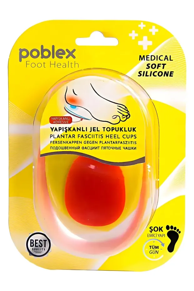 Poblex Yapışkanlı Silikon Jel Topukluk - Kadın