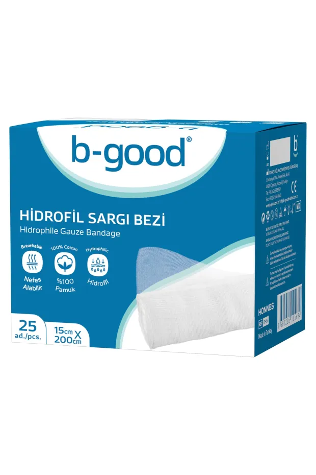 B-Good Hidrofil Sargı Bezi 15cm x 200cm 25li