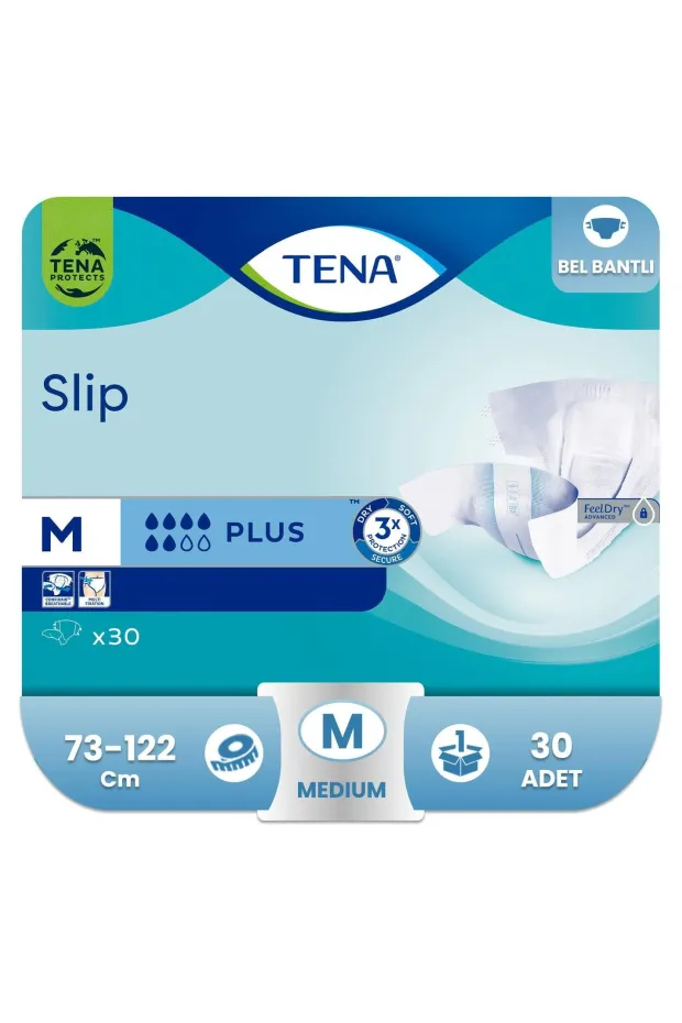 Tena Proskin Slip Plus 6 Damla Hasta Bezi Medium 30lu