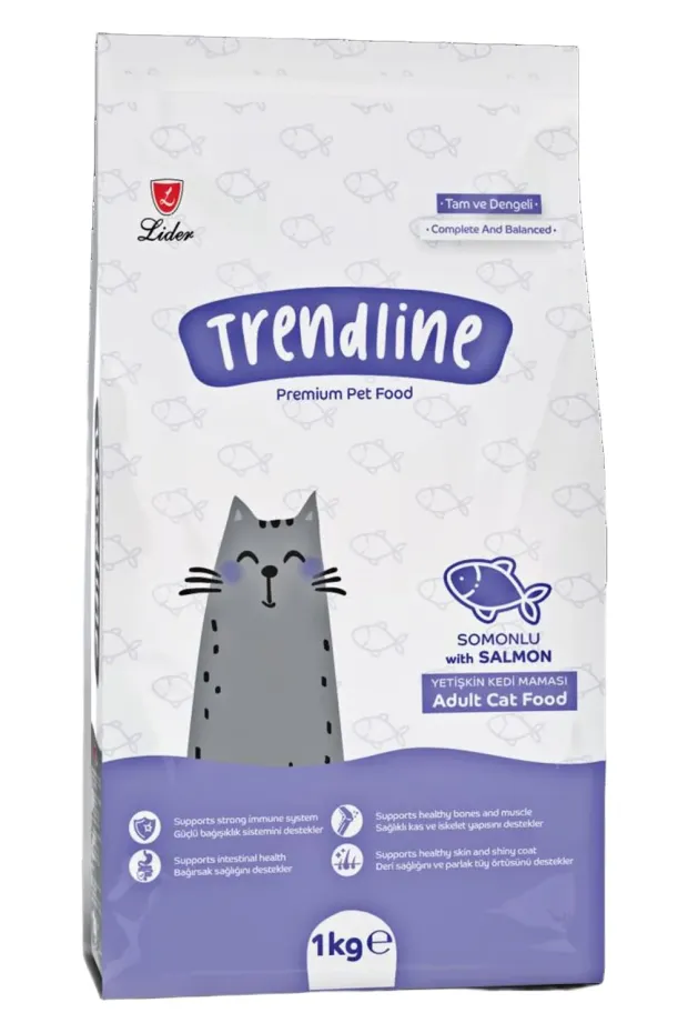 Trendline Somonlu Yetişkin Kedi Maması 1 kg