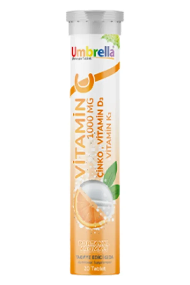 Umbrella Vitaminc 1000 mg 20 Efervesan Tablet