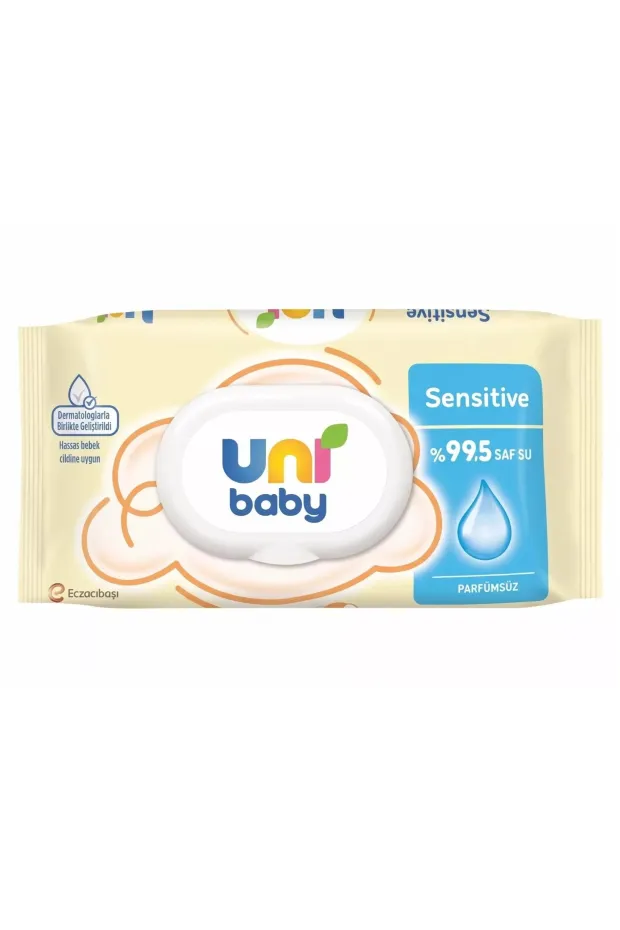 Uni Baby Sensitive Parfümsüz Islak Mendil, 90 Adet