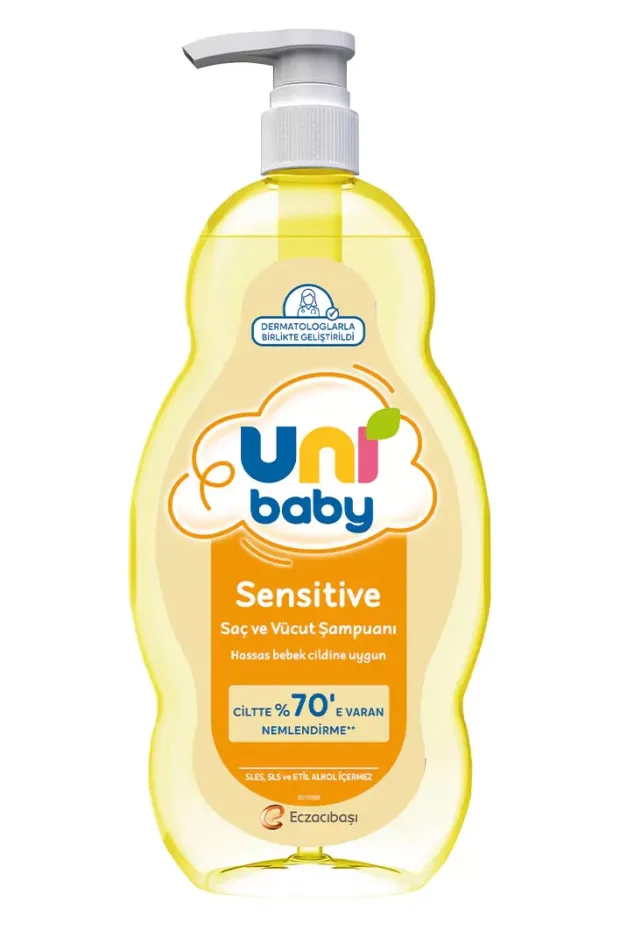 Uni Baby Sensitive Saç ve Vücut Şampuanı 900 ml
