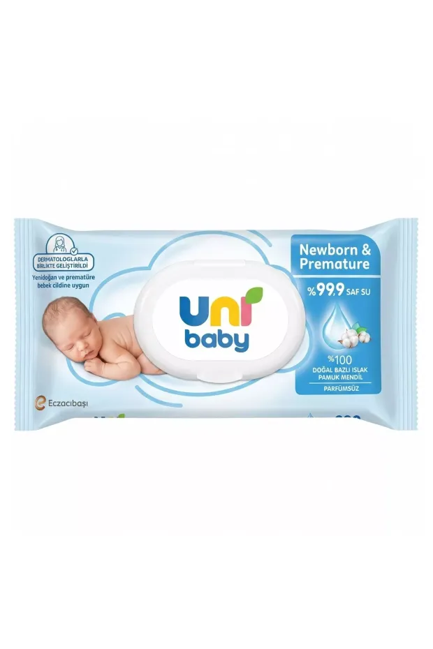 Uni Baby Yenidoğan ve Premature Islak Mendil 40lı