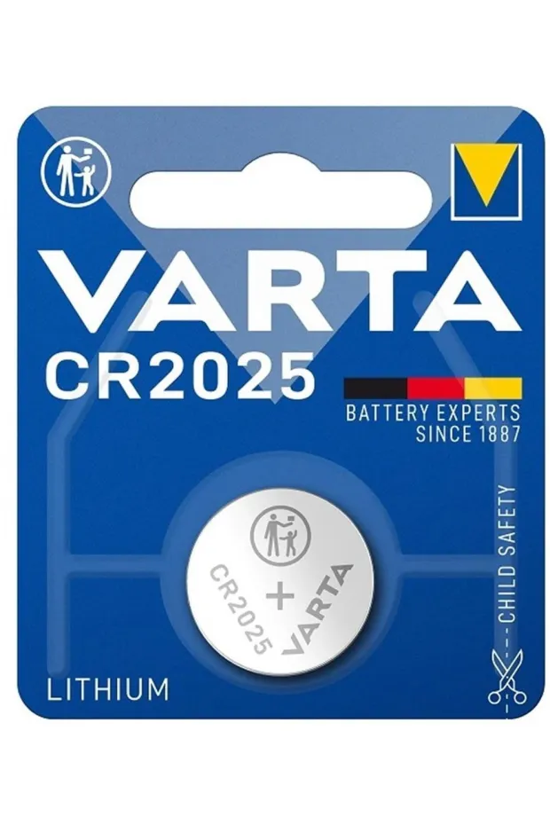 Varta CR2025 Lithium Pil 3V Tekli