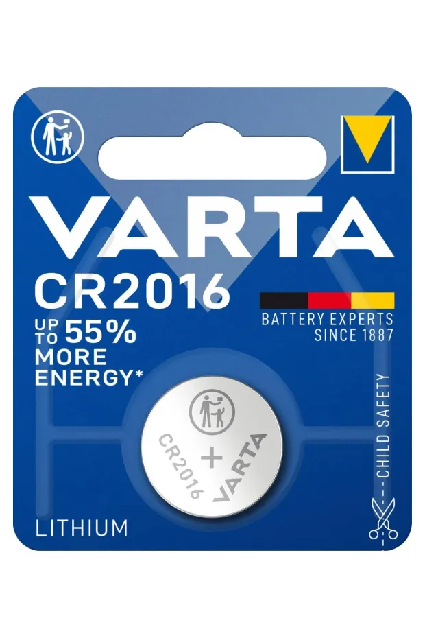 Varta CR2016 Lithium Pil 3V Tekli