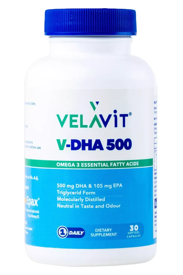 Velavit V-DHA 500 30 Yumuşak Jel Kapsül