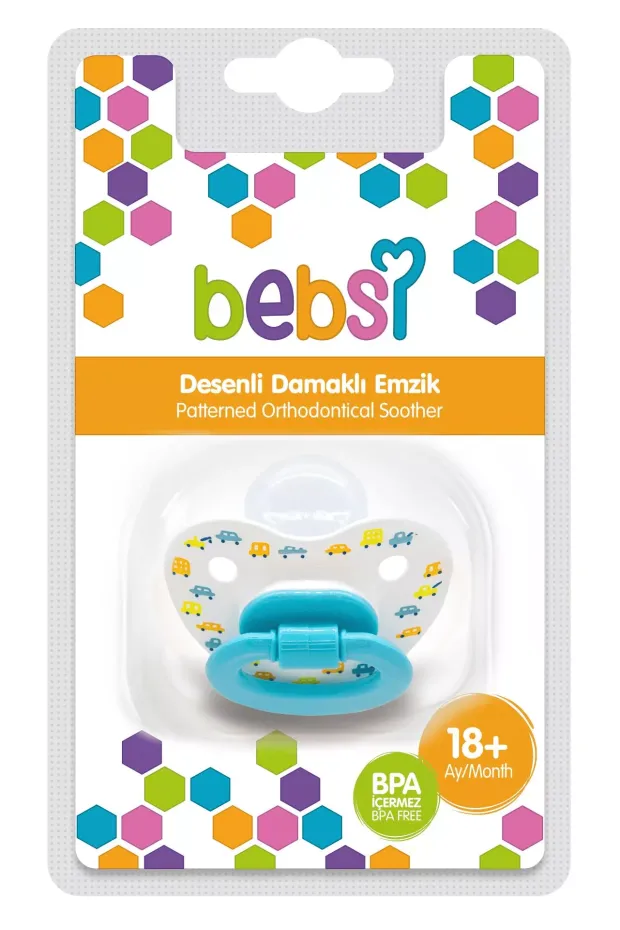 Bebsi Desenli Damaklı Emzik No:3 (259) Askı 18+ Ay