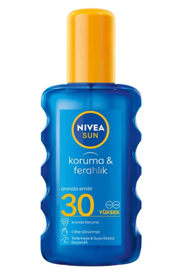 Nivea Sun Koruma Ferahlık Serinleten Transparan Güneş Spreyi SPF30 200 ml