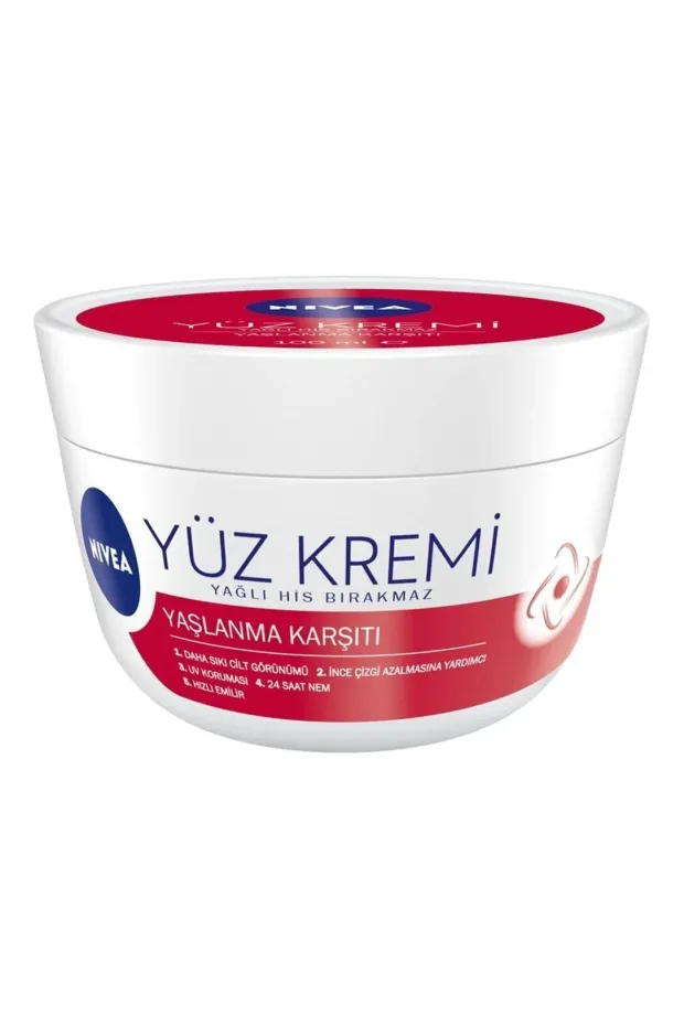 Nivea Yüz Kremi Yaşlanma Karşıtı Yağlı His Bırakmaz 100 ml
