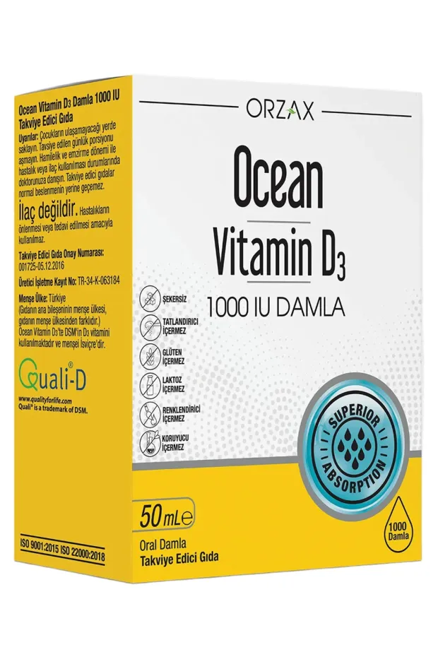 Ocean Vitamin D3 1000 IU Damla 50 ml