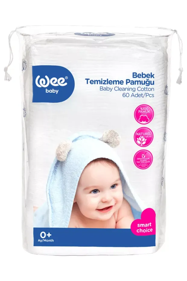 Wee baby Bebek Temizleme Pamuğu 60’lı