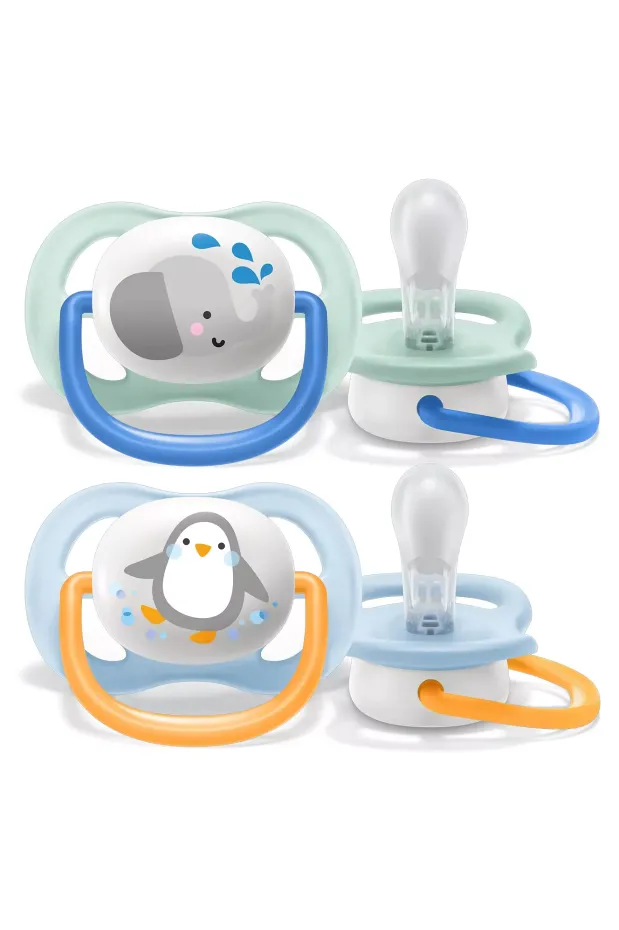 Avent Ultra Air 0-6 Ay Erkek Hayvan Desenli Emzik