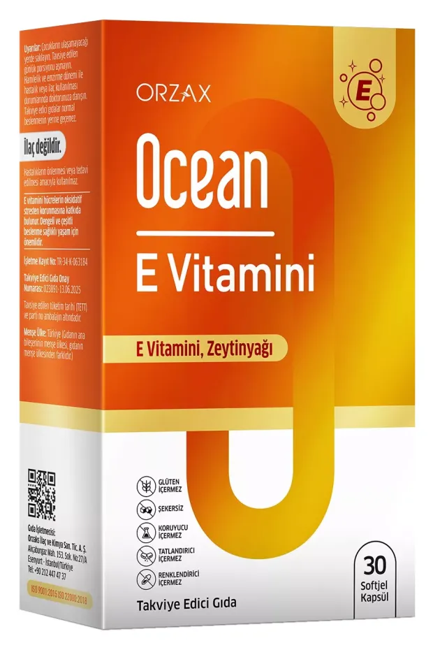 Ocean E Vitamini 30 Kapsül