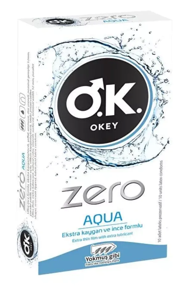 Okey Zero Aqua Prezervatif 10lu