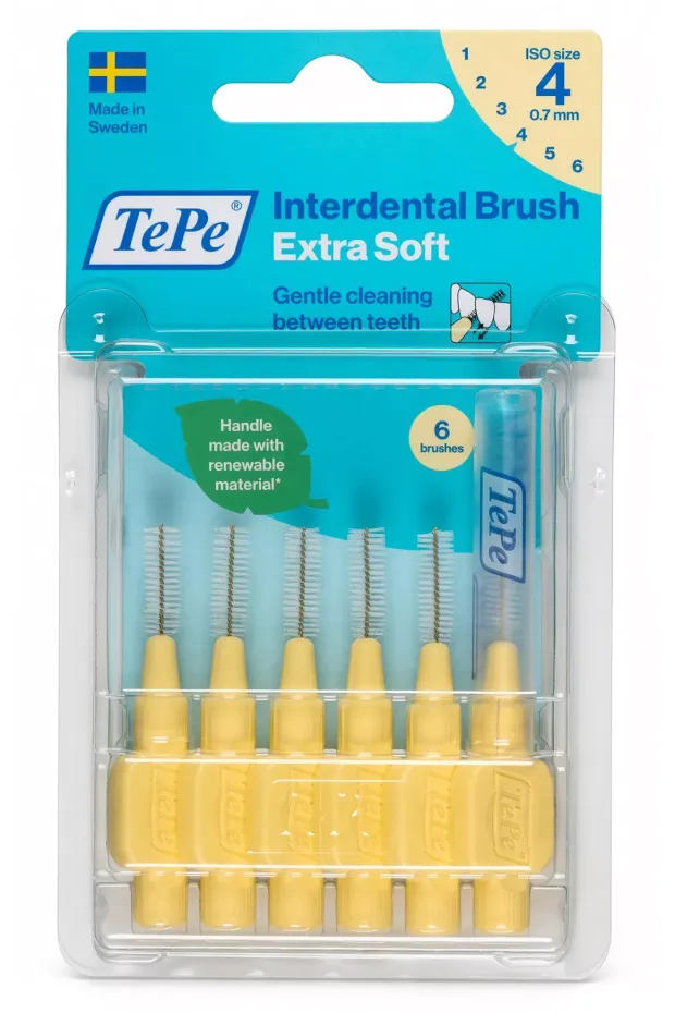 Tepe Blister Extra Soft Arayüz Fırçası 0,7 mm 6lı