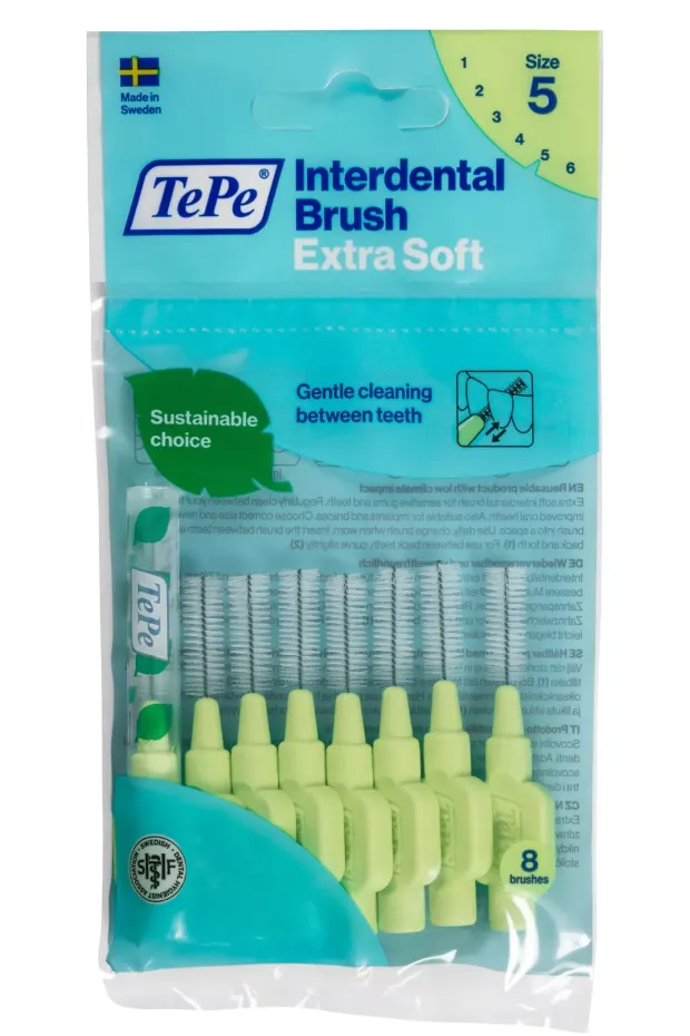 Tepe Extra Soft Arayüz Fırçası Açık Yeşil 0,8 Mm 8li Paket