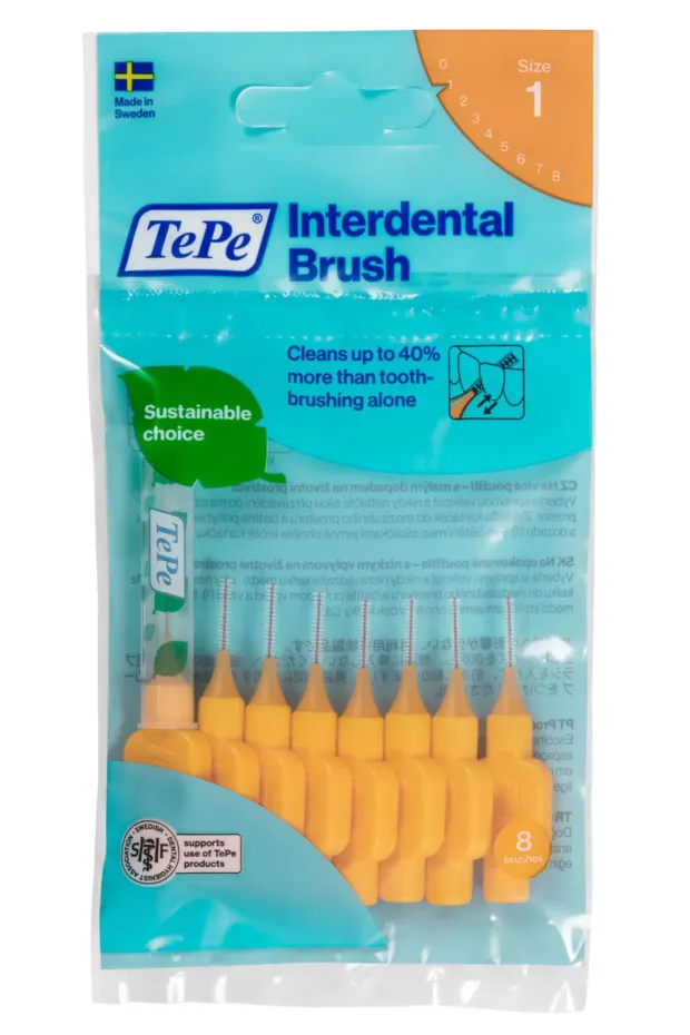 Tepe Extra Soft Arayüz Fırçası Turuncu 0,45 mm 8li Paket