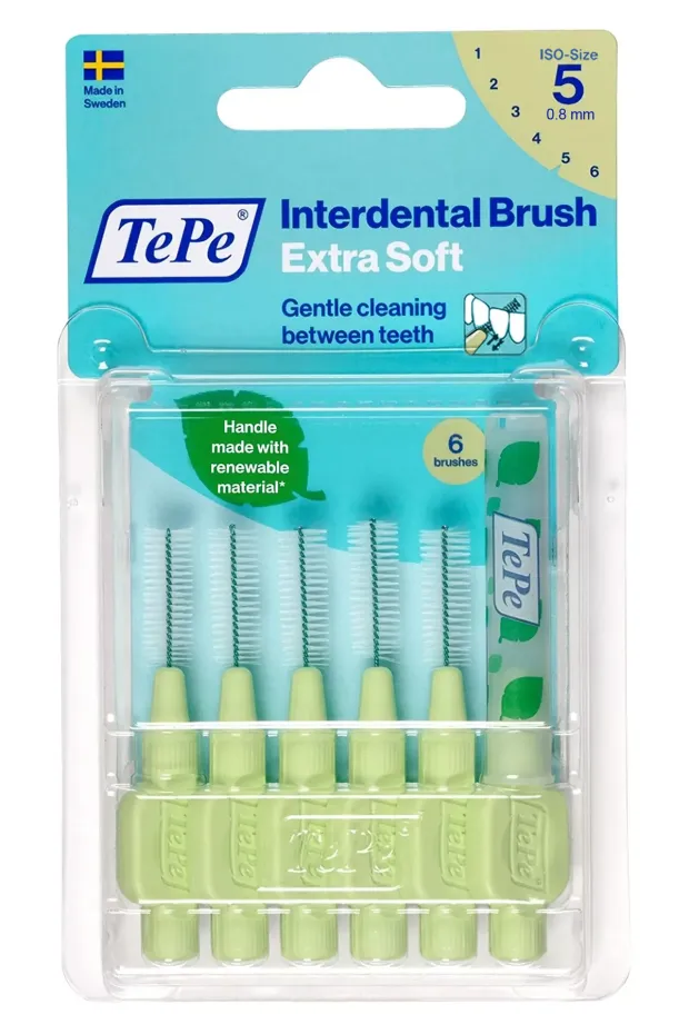 Tepe İnterdental Brush Extra Soft Yeşil 0,8 - 6lı