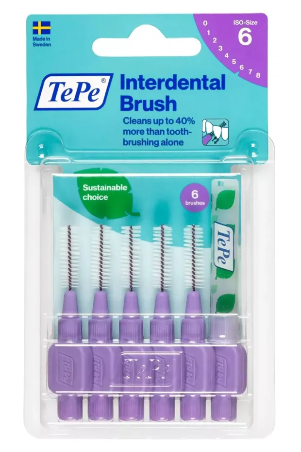 Tepe Interdental Brush Original 1.1mm Mor 6lı