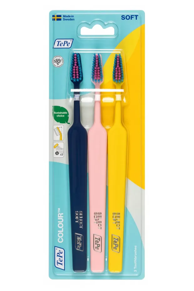 Tepe Renkli Soft 3 lü Diş Fırçası