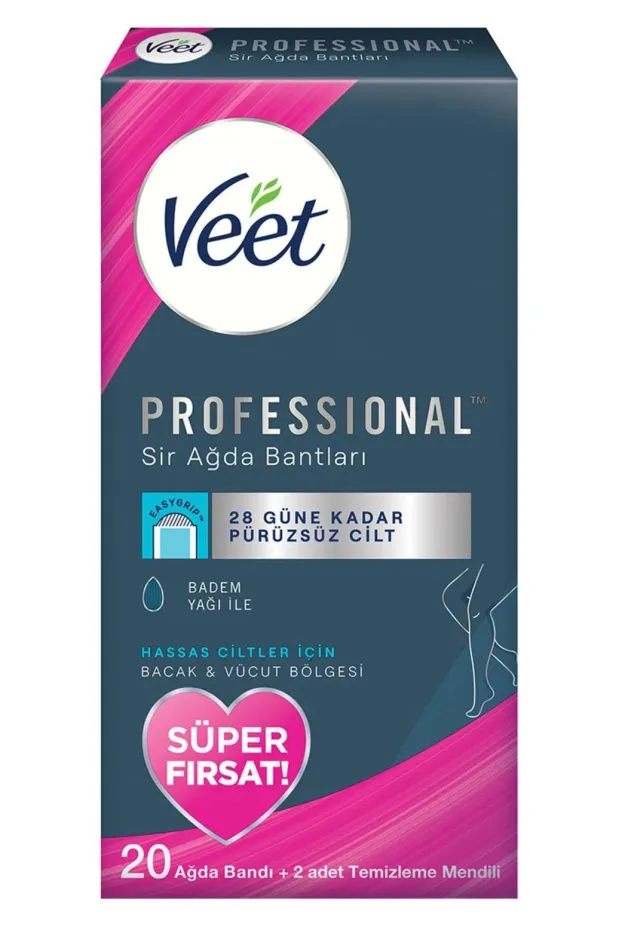 Veet Hassas Ciltler İçin Sir Ağda Bandı 20li