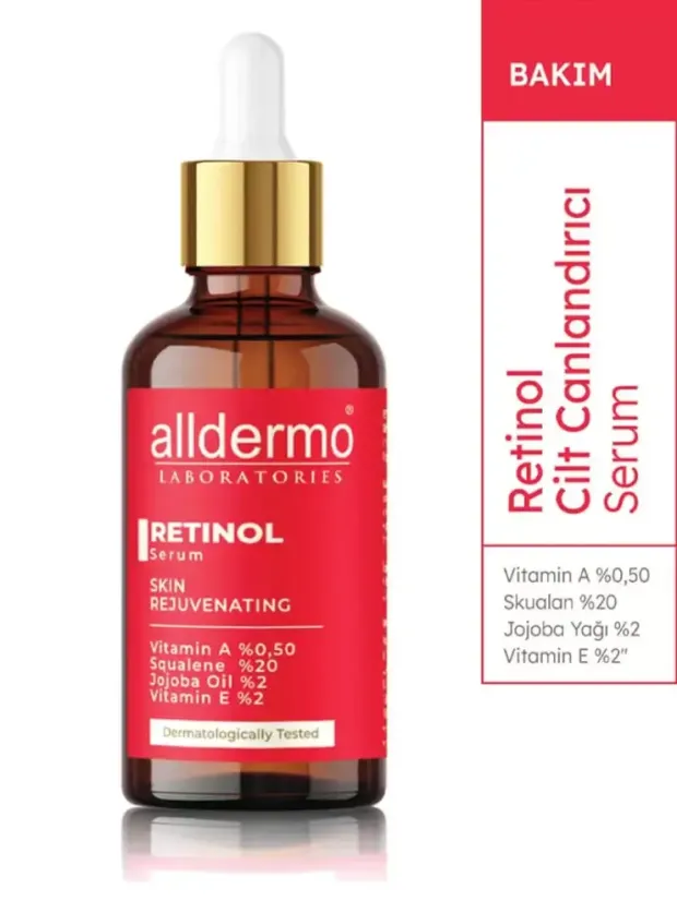 Alldermo Retinol Serum - Cilt Canlandırıcı - 30 ml