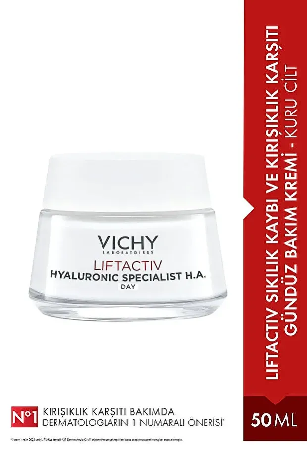 Vichy Liftactiv Supreme Cream 50 ml - Kuru Ciltler İçin Kırışıklık Giderici ve Sıkılaştırıcı Krem