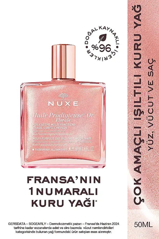 Nuxe Huile Prodigieuse Florale Or Çok Amaçlı Kuru Yağ 50 ml