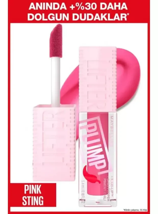 Maybelline Lifter Plump Dudak Parlatıcısı - Pink Sting - 003 -