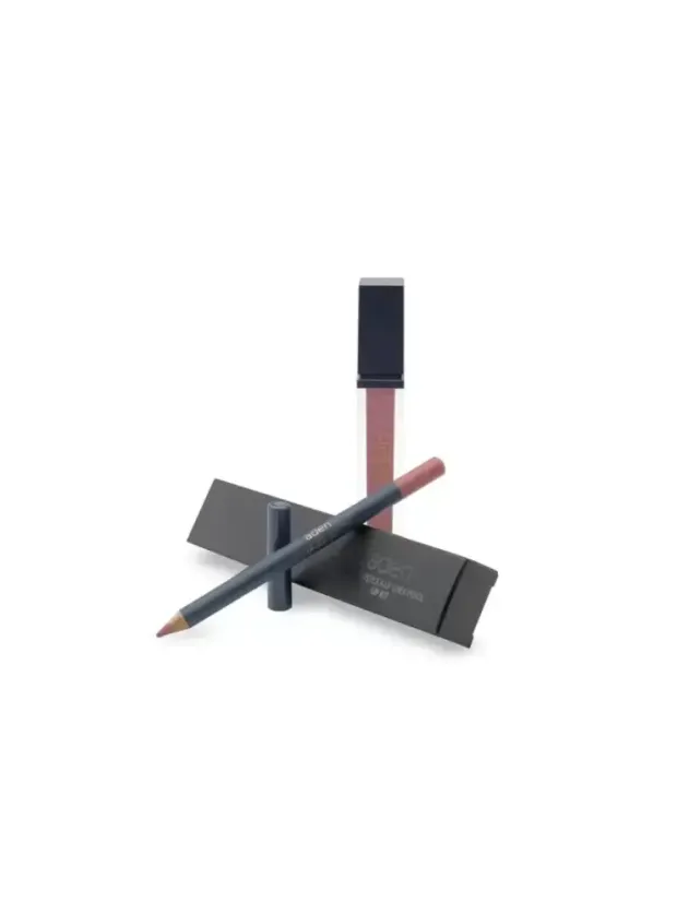 Aden Liquid Lipstick + Lipliner Pencil Set - 25 Chinchilla -