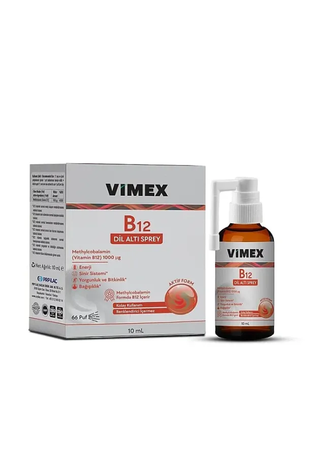 MSL Vimex B12 Vitamini 1000 mcg Dilaltı Sprey 10mL
