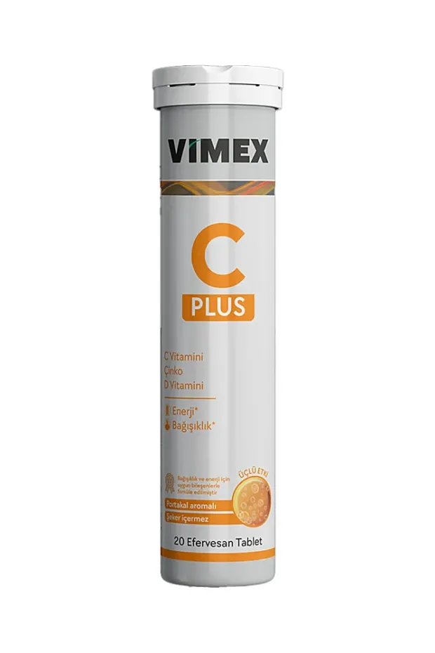 Vimex C Plus Üçlü Etki 20 Efervesan Tablet