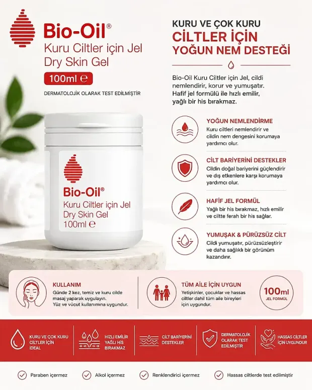 Bio-Oil Kuru Cilt İçin Jel 100 ml