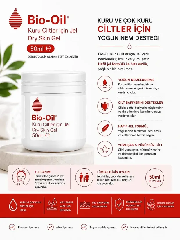Bio-Oil Kuru Cilt İçin Jel 50 ml