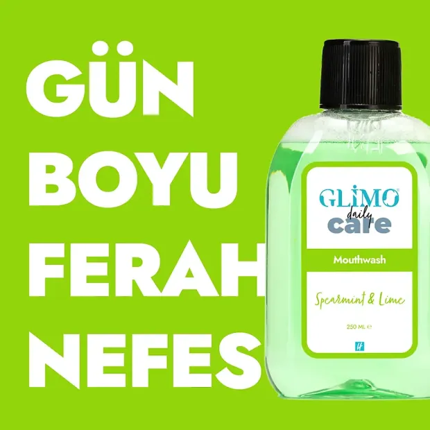 Glimo Care Daily Bahçe Nanesi ve Misket Limonu Ağız Bakım Suyu 250 ml