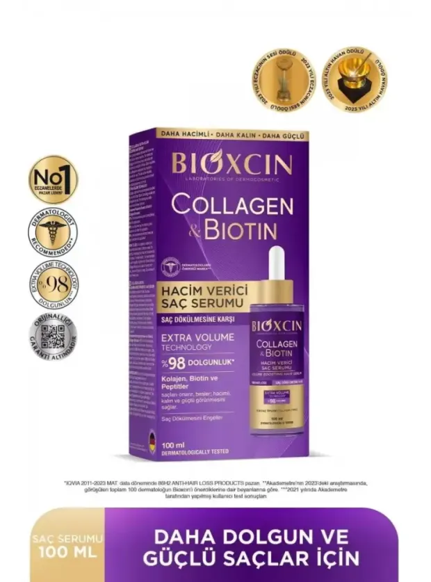 Bioxcin Collagen & Biotin Hacim Veren Saç Serumu 100ml