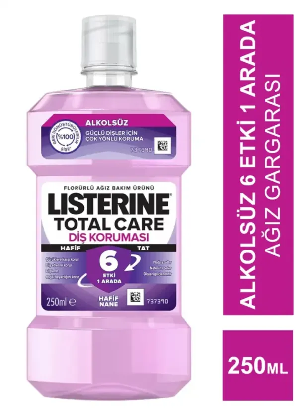 Listerine Total Care Diş Koruması Ağız Gargarası - Alkolsüz 250 ml