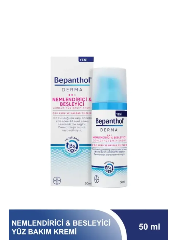 Bepanthol Derma Nemlendirici & Besleyici Yüz Bakım Kremi 50 ml