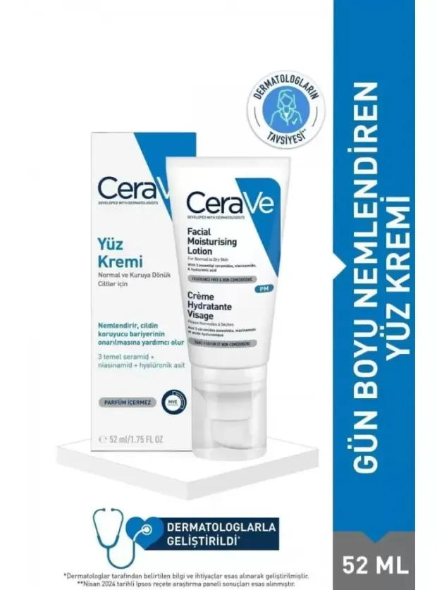 CeraVe Nemlendirici Yüz Kremi 52 ml