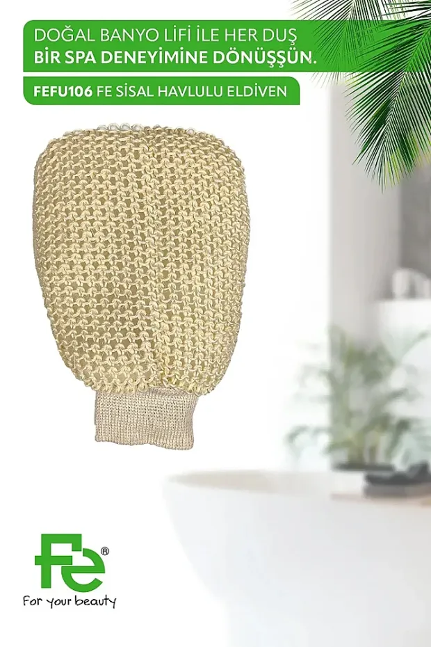 Fe Sisal Havlulu Eldiven FEFU106