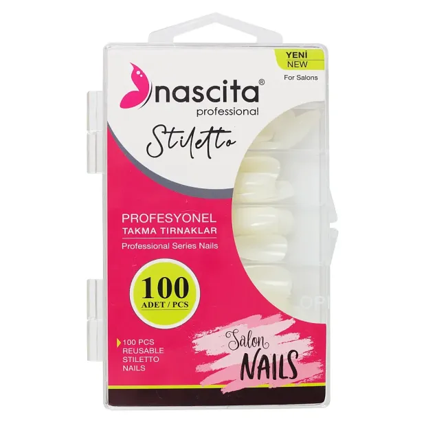 Nascita Stiletto Kutulu Takma Tırnak 100’lü Set NASNAIL00164