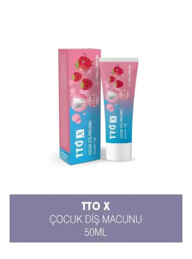 TTO X Çocuk Çilek Diş Macunu 50ml