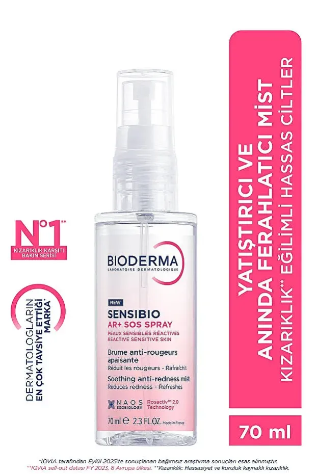 Bioderma Sensibio Ar+ Sos Spray 70ml ; Kızarıklık Karşıtı Sprey