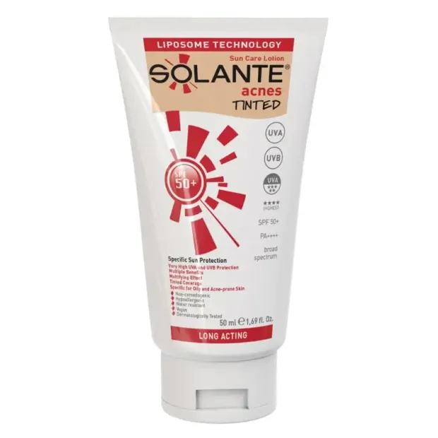 Solante Acnes Tinted Losyon SPF50+ 50 ml