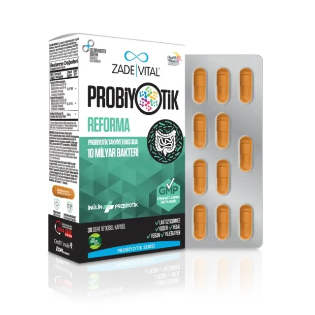 Zade Vital Probiotics Reforma 30 Kapsül
