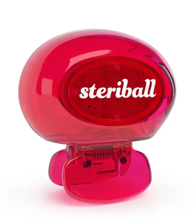 Steriball Yetişkin Diş Fırçası Koruyucu Hijyenik Kap - Kırmızı - Limon Kokulu