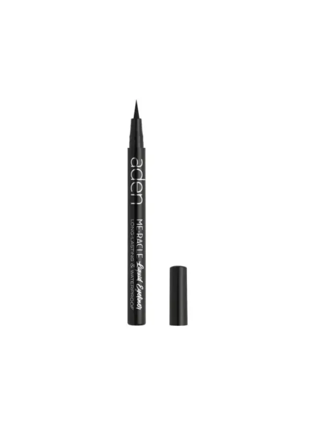 Aden Me-Racle Likit Eyeliner - Likit Göz Kalemi - - 01 Black -