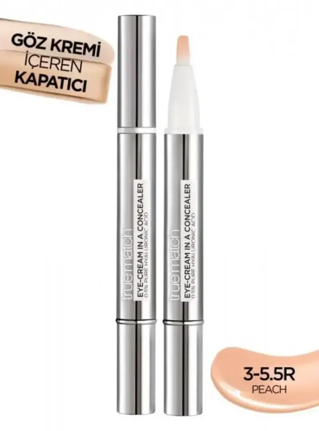 Loreal Paris True Match Göz Kremi İçeren Kapatıcı -2'si 1 Arada- 3-5,5R